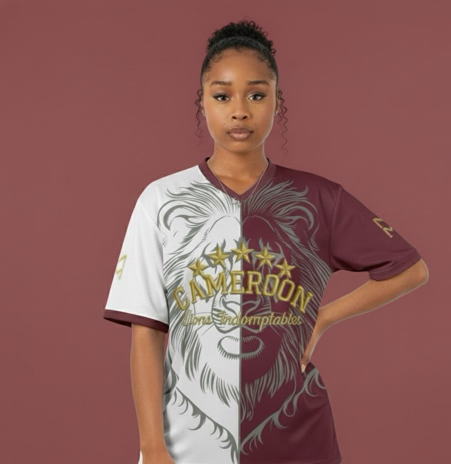 Jersey Numéa Cameroun Rigobert Song – Bordeaux Royal • Édition Limitée 2025