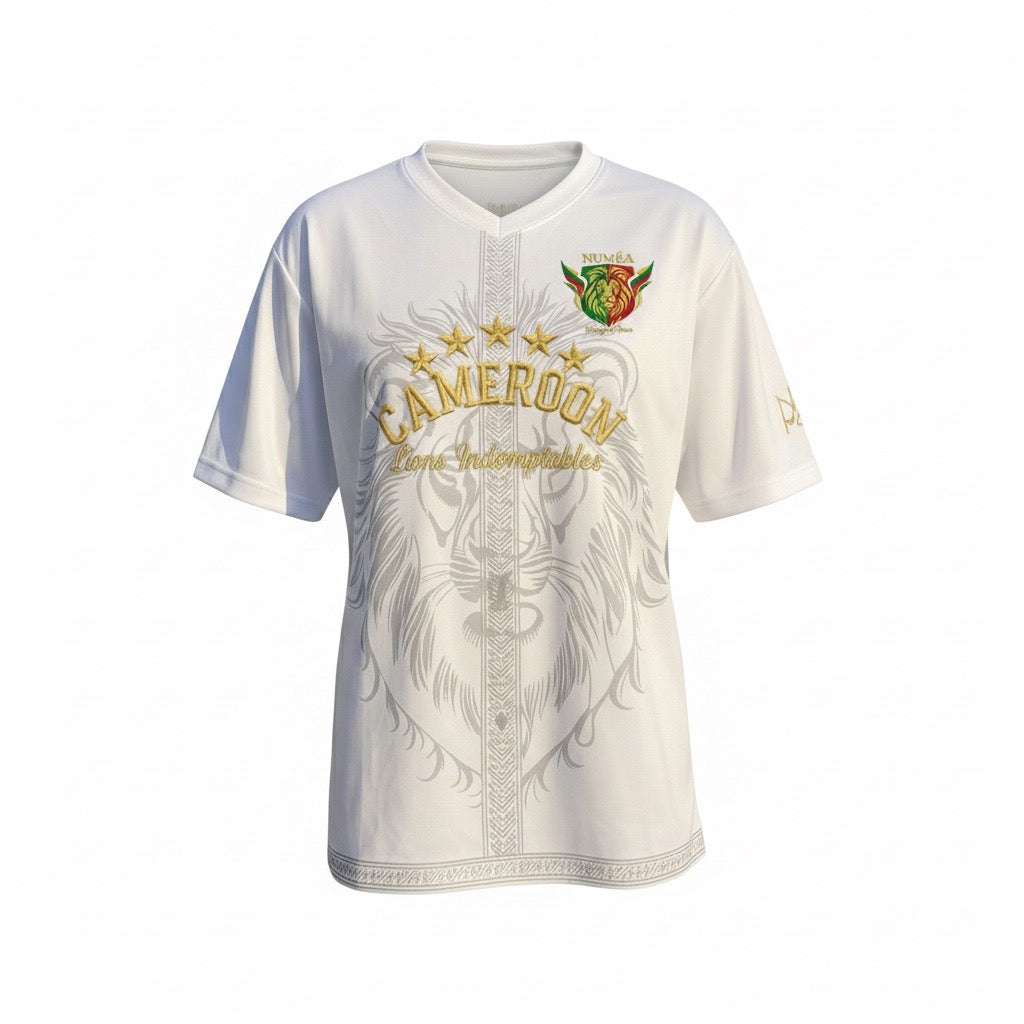 Jersey Numéa Cameroun – Blanc Neige • Édition Limitée 2025