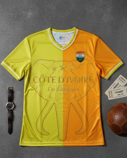 Maillot Vintage Cote d'Ivoire – Yellow Glamour Exclusive