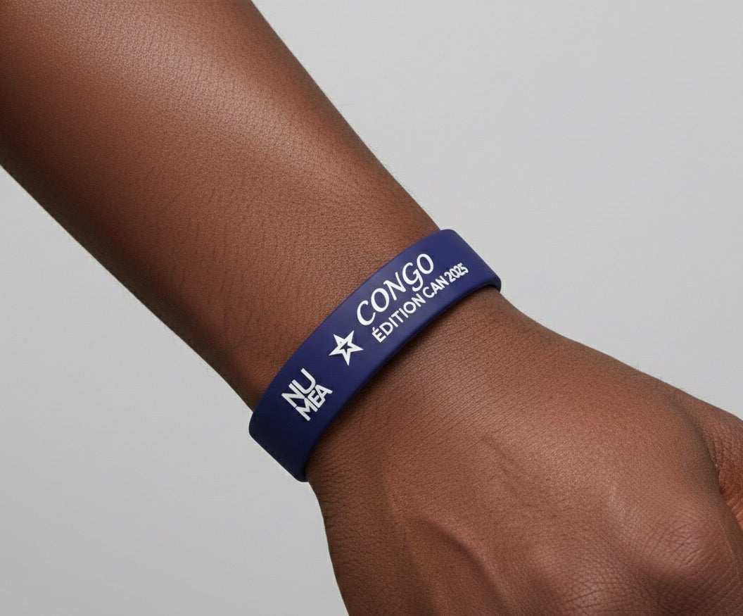 Bracelet Congo RDC – Les Léopards – Bleu Pastel
