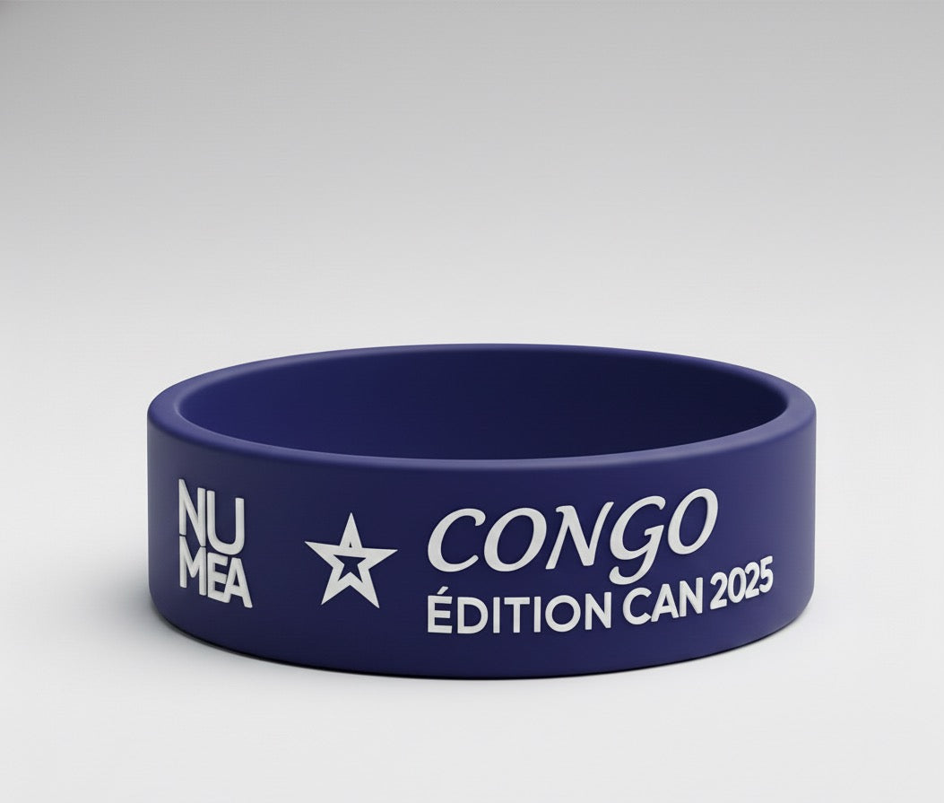 Bracelet Congo RDC – Les Léopards – Bleu Pastel