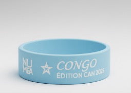 Bracelet Congo RDC – Les Léopards – Bleu Pastel