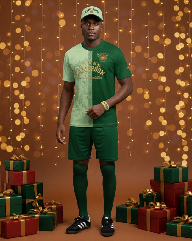 Pack Solo – Jersey Cameroun + Casquette + Bracelet