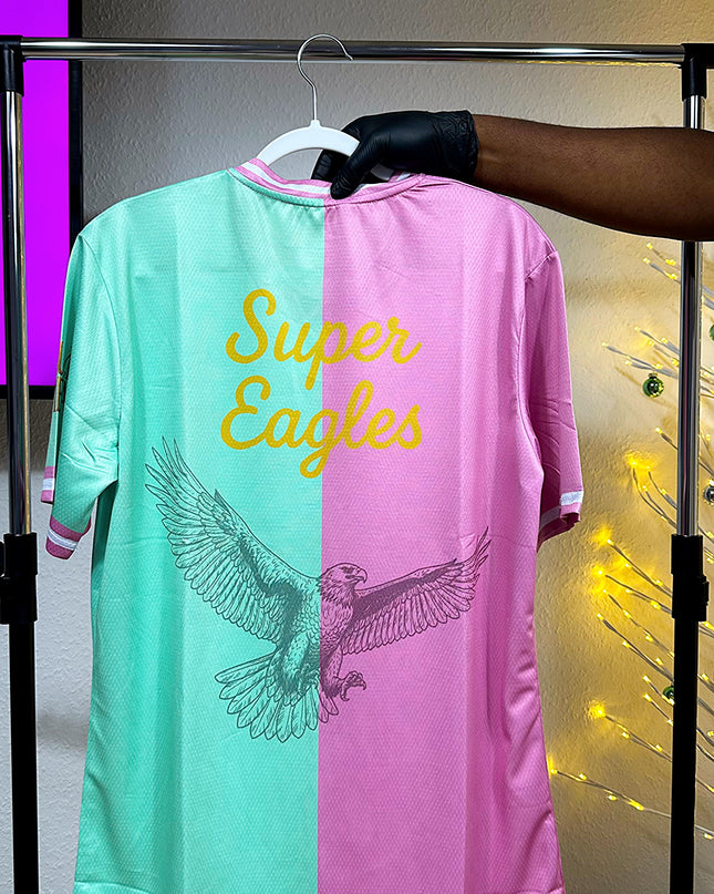 Jersey Nigeria  – Super Eagles – Rose & Mint Pastel