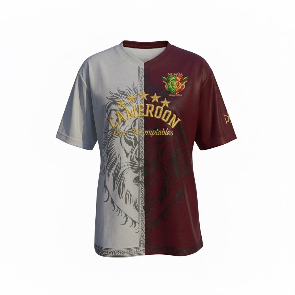 Jersey Numéa Cameroun Rigobert Song – Bordeaux Royal • Édition Limitée 2025