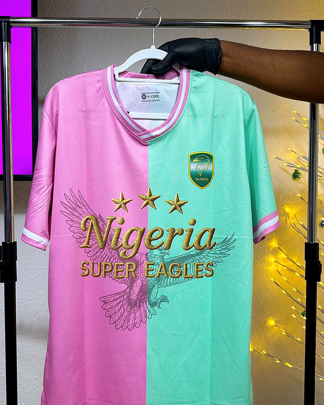 Jersey Nigeria  – Super Eagles – Rose & Mint Pastel