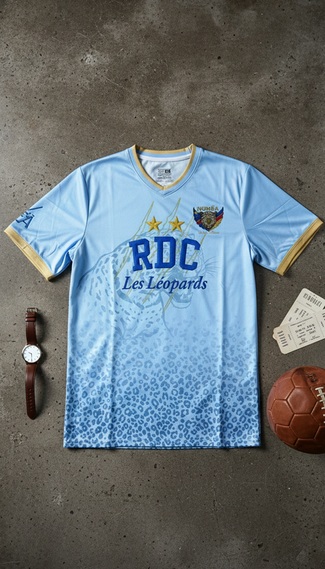 🇨🇩 Jersey RDC – Le Léopard Royal