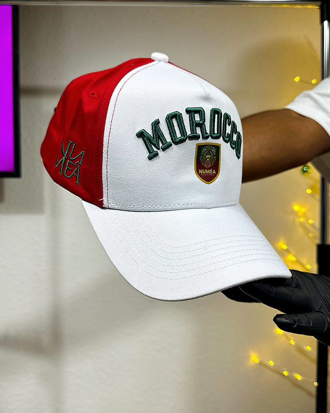Casquette Maroc - Blanc Rouge Héritage édition Exclusive