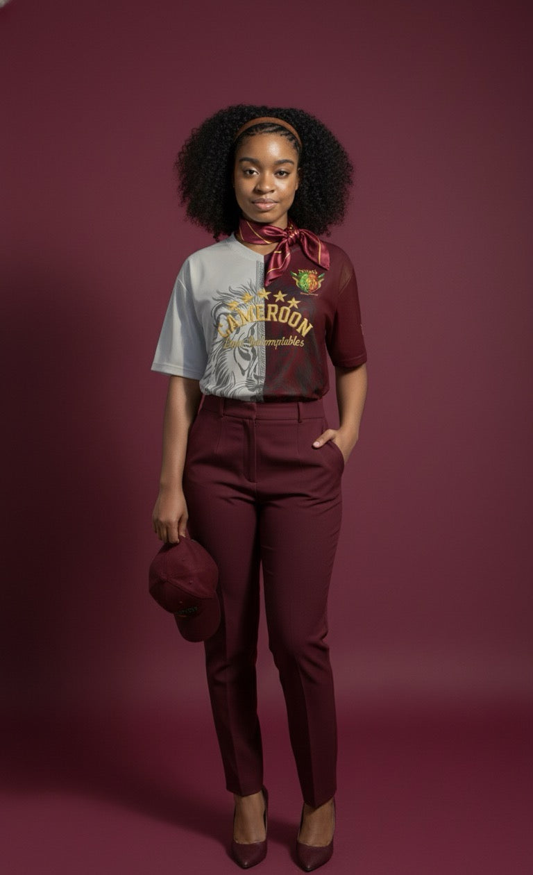 Jersey Numéa Cameroun Rigobert Song – Bordeaux Royal • Édition Limitée 2025