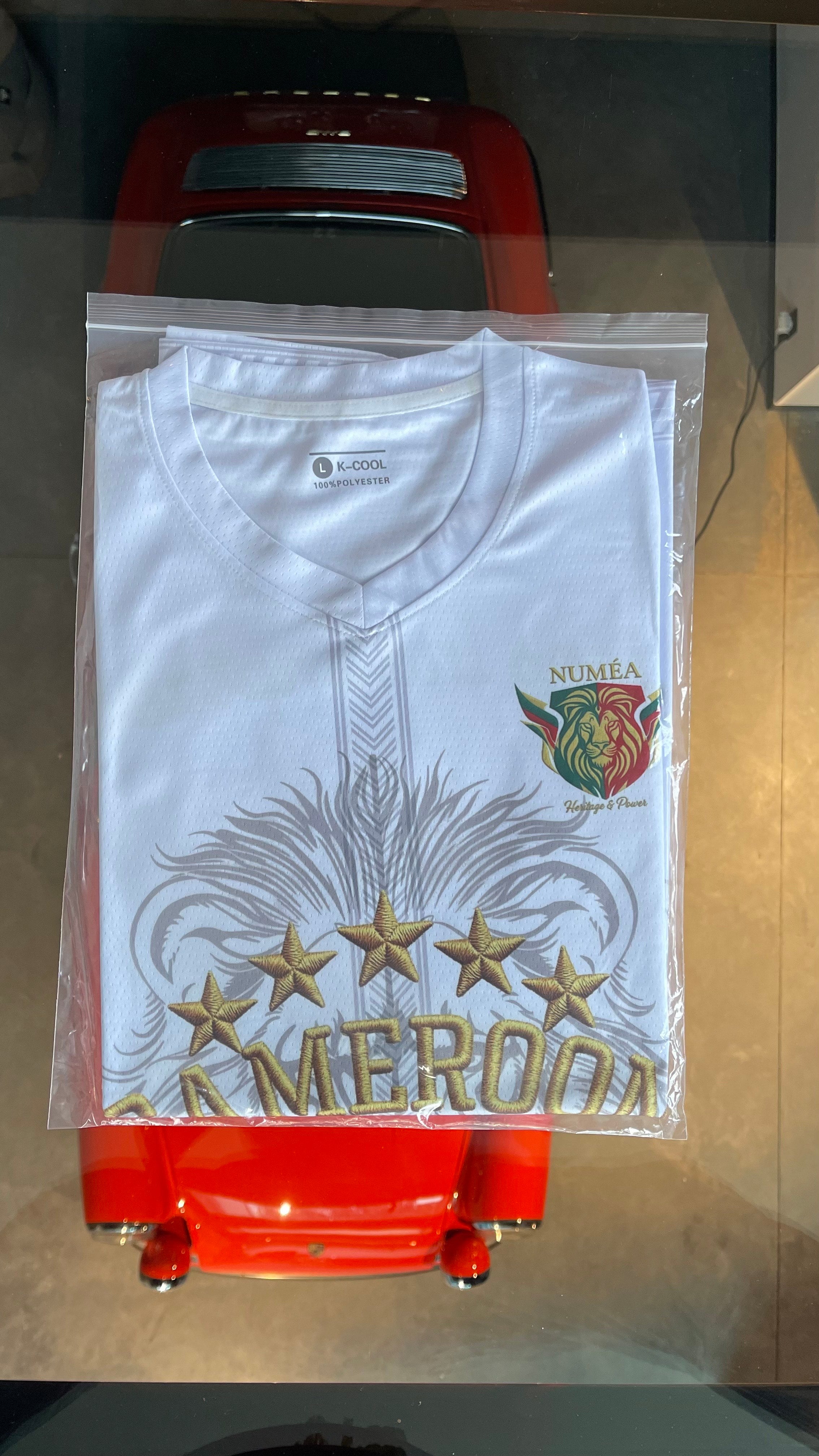 Jersey Numéa Cameroun – Blanc Neige • Édition Limitée 2025