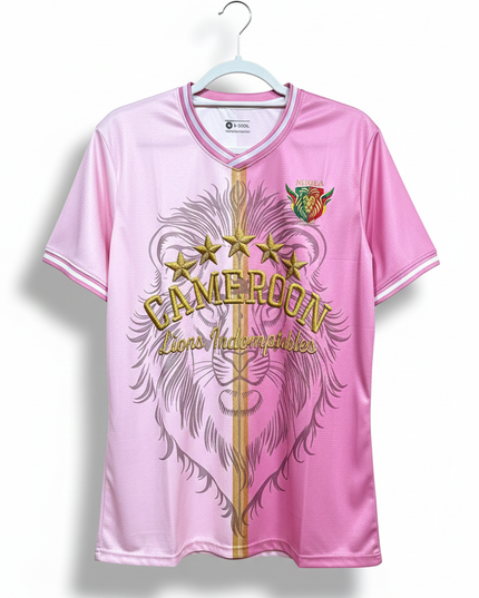 🦁 Maillot Vintage Cameroun – Rose Love Exclusive