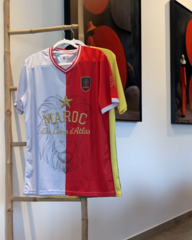 Jersey Maroc – Bicolore Blanc & Rouge