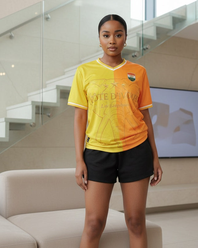 Maillot Vintage Cote d'Ivoire – Yellow Glamour Exclusive