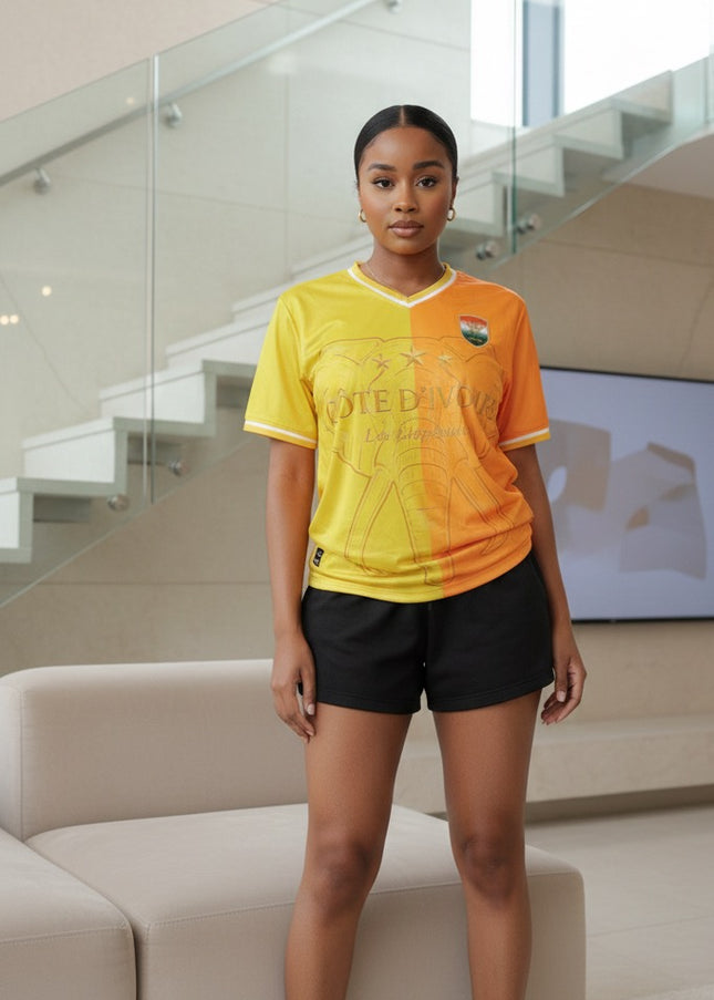 Maillot Vintage Cote d'Ivoire – Yellow Glamour Exclusive
