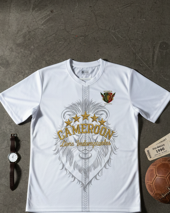 Jersey Numéa Cameroun – Blanc Neige • Édition Limitée 2025