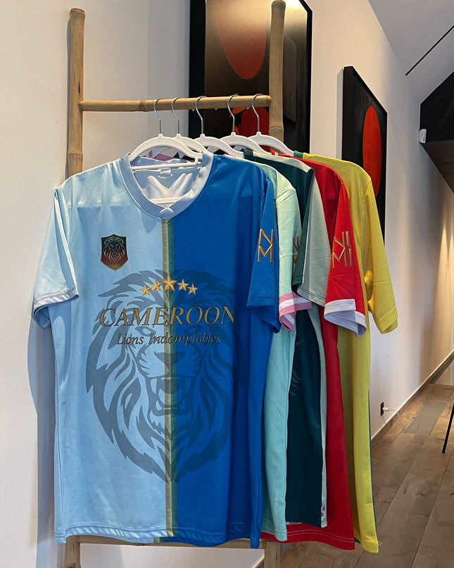 Pack Fan Cameroun – 3 Maillots + Casquettes + Bracelets