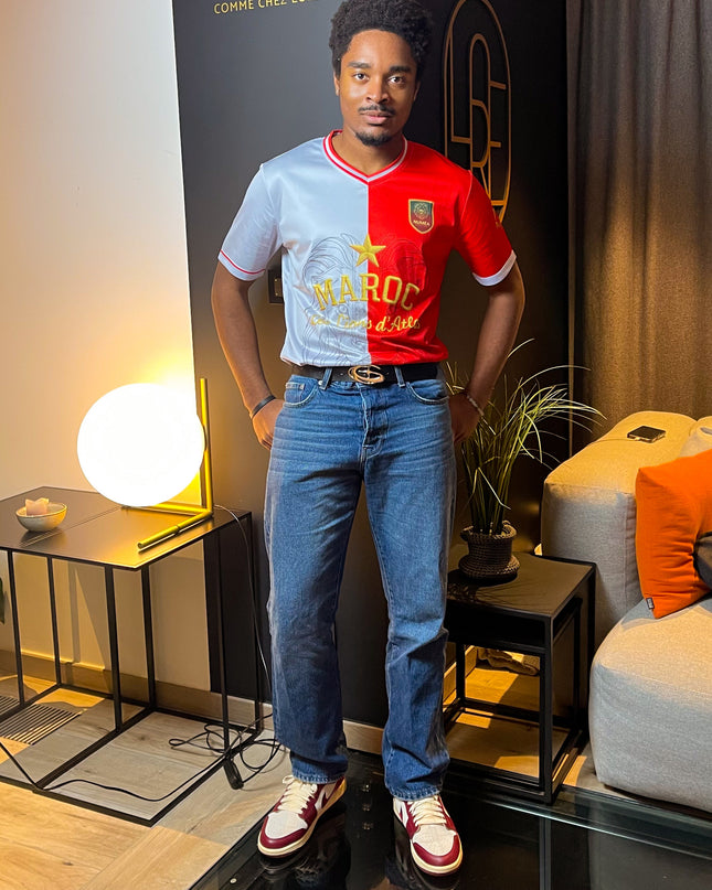 Jersey Maroc – Bicolore Blanc & Rouge