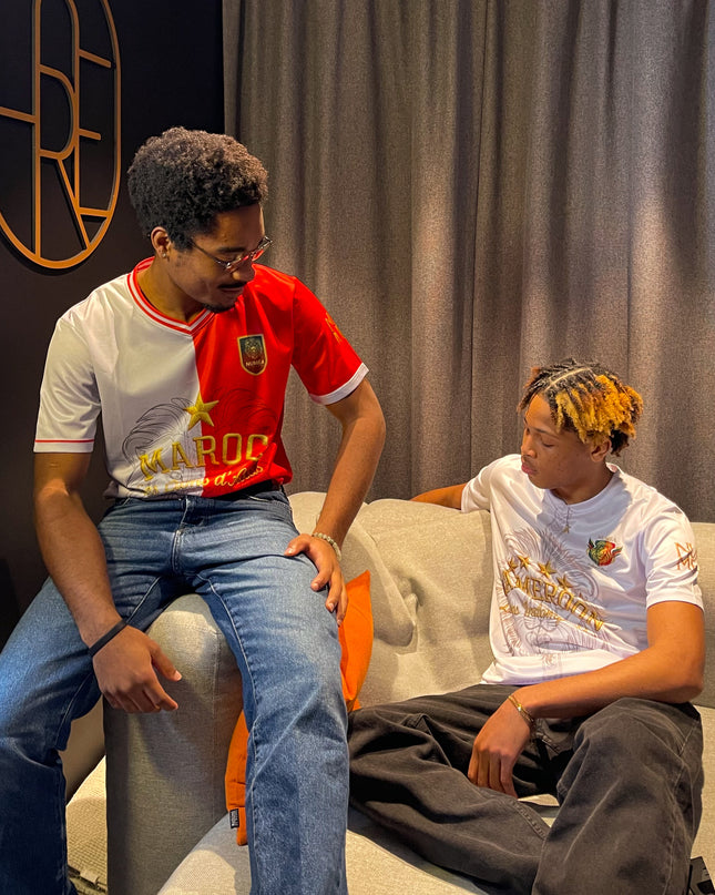 Jersey Maroc – Bicolore Blanc & Rouge