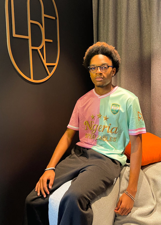 Jersey Nigeria  – Super Eagles – Rose & Mint Pastel