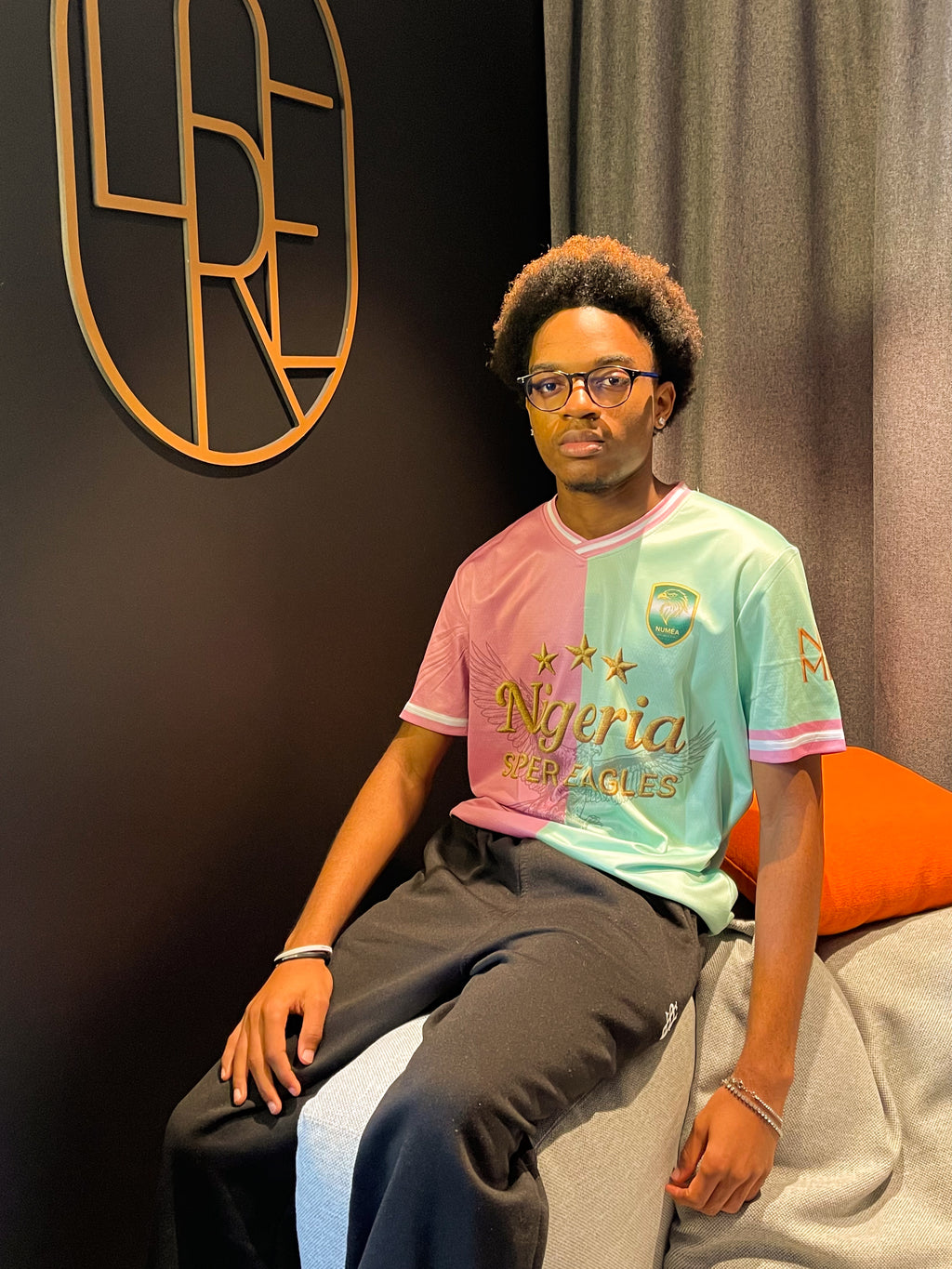 Jersey Nigeria  – Super Eagles – Rose & Mint Pastel