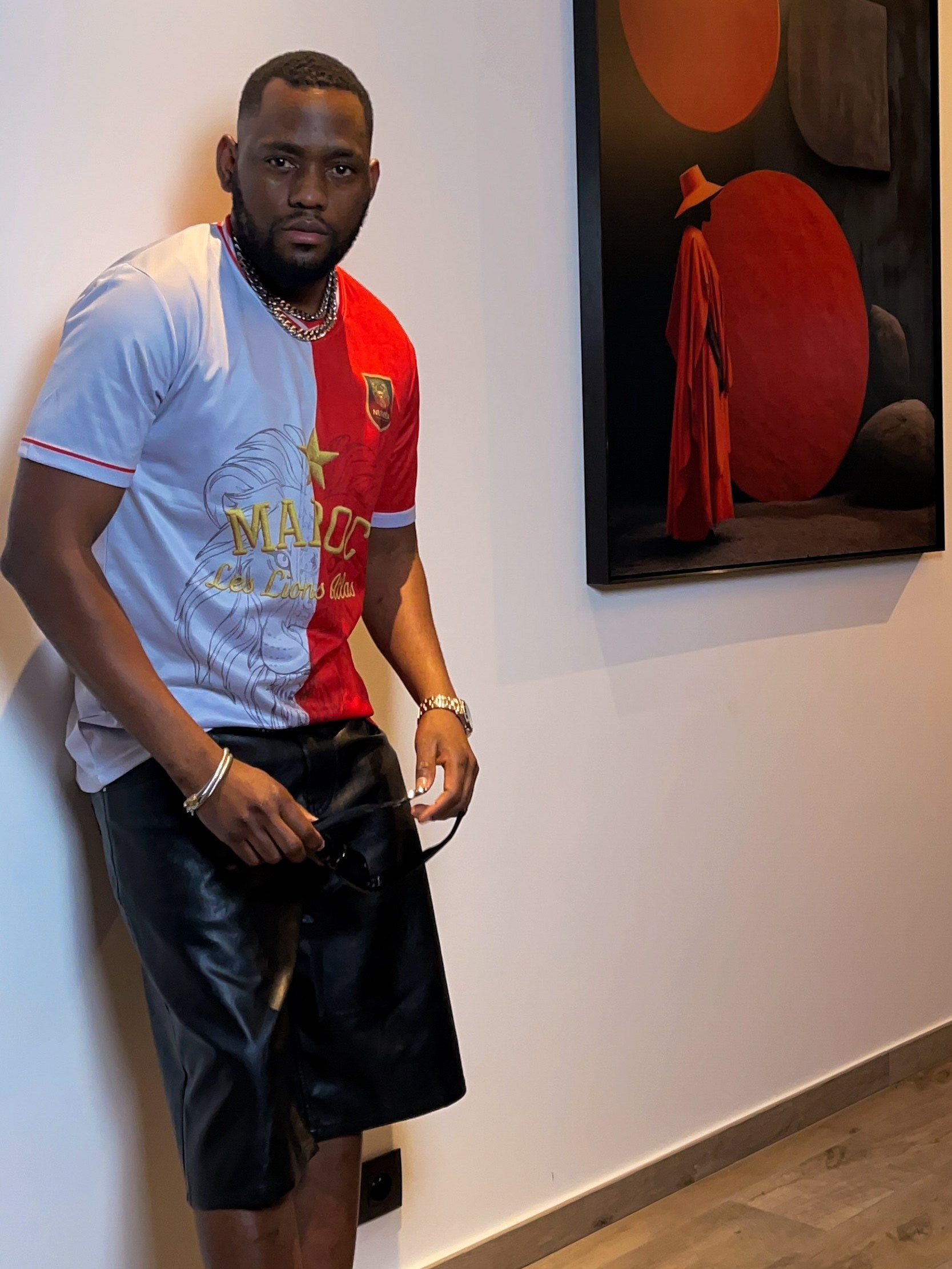 Jersey Maroc – Bicolore Blanc & Rouge