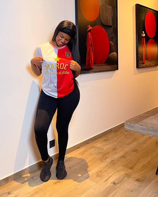 Jersey Maroc – Bicolore Blanc & Rouge