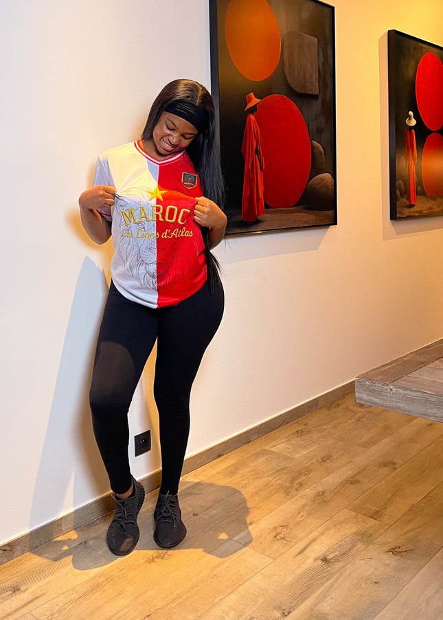 Jersey Maroc – Bicolore Blanc & Rouge