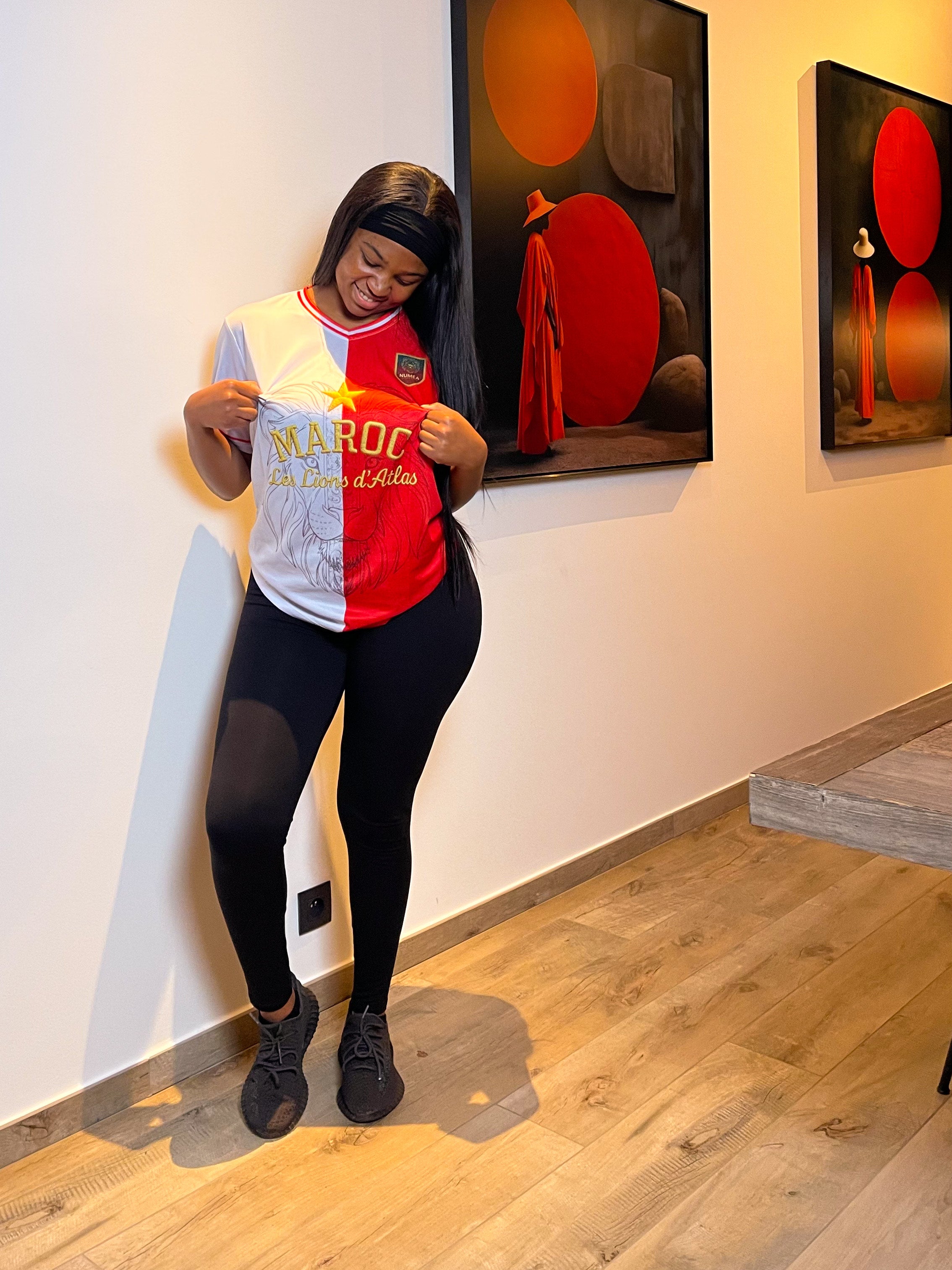 Jersey Maroc – Bicolore Blanc & Rouge